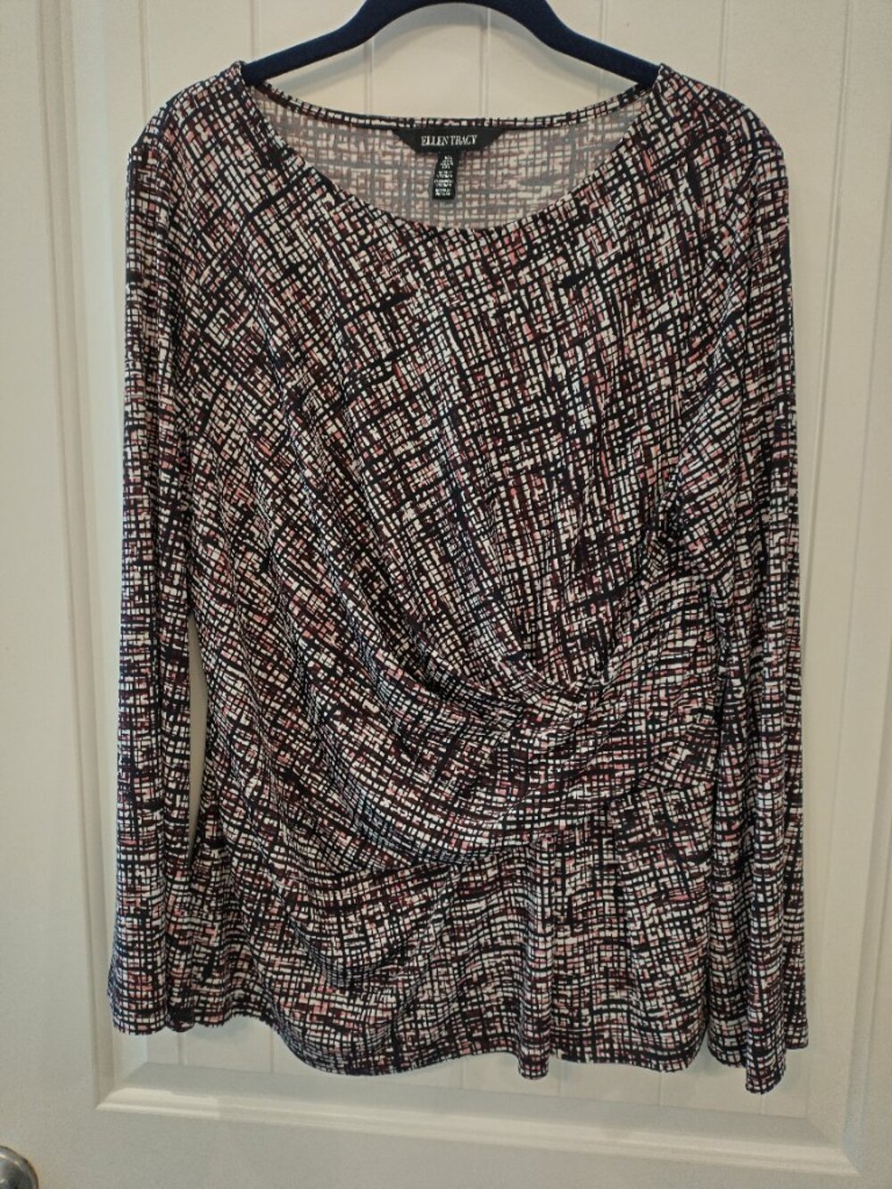 Ellen Tracy - Geometric Blouse - Large